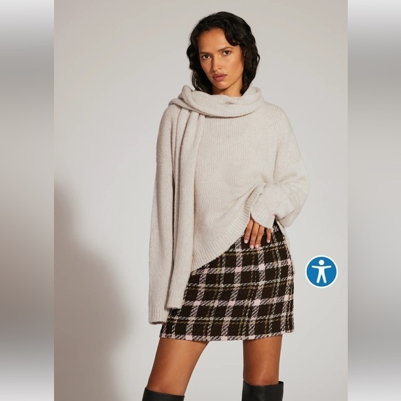 Favorite Daughter Jamie Wool-Cashmere Sweater Scarf Set - Picture 1 of 11